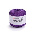 Art of Yarn Twinkle Metalik Parıltılı İplik Parlak İnce 1 Hafif parmak ağırlığı kamgarn altın gümüş, Tığ Örgüsü için, 25g 25 g, 175 yard Yumuşak El İşi Şal Hırka Çanta Parlak Simli Gümüş 942