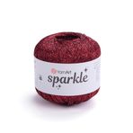 Art of Yarn Twinkle Metalik Parıltılı İplik Parlak İnce 1 Hafif parmak ağırlığı kamgarn altın gümüş, Tığ Örgüsü için, 25g 25 g, 175 yard Yumuşak El İşi Şal Hırka Çanta Parlak Simli Gümüş 945