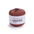 Art of Yarn Twinkle Metalik Parıltılı İplik Parlak İnce 1 Hafif parmak ağırlığı kamgarn altın gümüş, Tığ Örgüsü için, 25g 25 g, 175 yard Yumuşak El İşi Şal Hırka Çanta Parlak Simli Gümüş 951