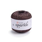 Art of Yarn Twinkle Metalik Parıltılı İplik Parlak İnce 1 Hafif parmak ağırlığı kamgarn altın gümüş, Tığ Örgüsü için, 25g 25 g, 175 yard Yumuşak El İşi Şal Hırka Çanta Parlak Simli Gümüş 954