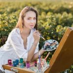 Art Picasso Boyama Fırçası Palet Seti, Aster Oval Boya Paletleri ve Naylon Boya Fırçaları Seti,
