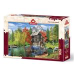 Art Puzzle 1500 Parça Değirmen Kenarında Balık Avı Puzzle