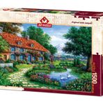 Art Puzzle 1500 Parça Kuğulu Bahçe Puzzle