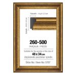 Art Puzzle 500 Parça Altın 48x34 cm 43 mm Puzzle Çerçevesi