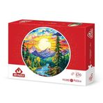 Art Puzzle Camdan Alpler 570 Parça Round Puzzle