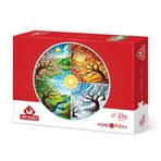 Art Puzzle Dört Mevsim Çarkı 570 Parça Round Puzzle