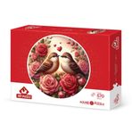 Art Puzzle Güller ve Aşk 570 Parça Round Puzzle