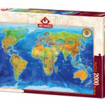Art Puzzle Jeopolitik Dünya Haritası 2000 Parça Puzzle