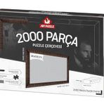 Art Puzzle Kahverengi 2000 Parça Demonte Puzzle Çerçevesi