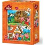 Art Puzzle Kids Aç Kurt 24+35 Parça 2'Li Puzzle