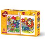 Art Puzzle Kids Müzisyen Hayvanlar 2'li 12+24 Parça Puzzle