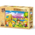 Art Puzzle Meraklı Kampçılar 25 Parça Ahşap Puzzle