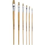 Art Tone Art Design Yağlı Boya & Akrilik Boya Fırçası Düz Kesik Seri 258 Set