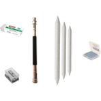Art Tone Eskiz Yardım Malzeme Seti 3'lü Dağıtıcı + Kalem Uzatma Aparatı + Silgi + Hamur Silgi + Kalem Açacağı - Renkli - Standart