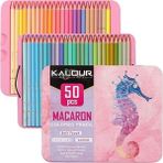 Art Tone Kalour Profesyonel Artist Kuru Boya Macaron Kalem Seti Metal Kutu 50LI - Standart