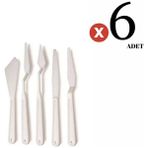 Art Tone Plastik Spatül Spatula 5'li Set 5 Farklı Model 6 Adet Set - standart - 00