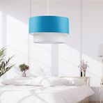 Art ve Gift Pasta Tekli Sarkıt Mavi Kumaş Salon Oturma Odası Yatak Odası Genç Odası Avize