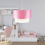 Art ve Gift Pasta Tekli Sarkıt Pembe Kumaş Salon Yatak Odası Çocuk Odası Avize