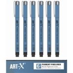 Art-X Pigment Fineliner Teknik Çizim Kalem Seti 6'lı