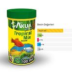 ArtAkua Tropical Mix 500-800 Micron 100 ml Balık Yemi