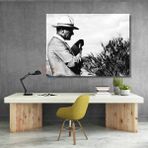 Artarilion Atatürk Kanvas Tablo Atatürk Tarlada Görseli Duvar Tablosu Yatay Tablo Ev Ofis Dekoru - 35x50