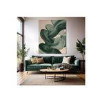 Artarilion Kanvas Dikey Duvar Tablosu Kanvas Yeşil Duman Ev Ofis Salon Modern Duvar Tablosu