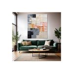 Artarilion Yağlı Boya Görünümlü Soyut Kanvas Tablo Sade Modern Salon Tablosu Dekorasyon Kanvas Duvar Tablosu