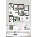 Artavessa 12 Parça Siyah Çerçeve Görünümlü Mdf Tablo Seti 12ARTAVESSA1, 20 x 30