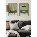 Artavessa 2 Parça Ahşap Çerçeve Görünümlü Mdf Tablo Seti 20x30 Cm - Model 13, 33 x 48