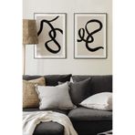 Artavessa 2 Parça Ahşap Çerçeve Görünümlü Mdf Tablo Seti 20x30 Cm - Model 17, 33 x 48
