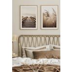 Artavessa 2 Parça Ahşap Çerçeve Görünümlü Mdf Tablo Seti 33x48 Cm - Model 15, 33 x 48