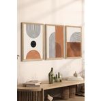 Artavessa 3 Parça Ahşap Çerçeve Görünümlü Mdf Poster Tablo Seti - Set 10
