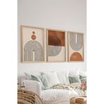 Artavessa 3 Parça Ahşap Çerçeve Görünümlü MDF Poster Tablo Seti - Set 24, 20 x 30