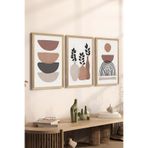 Artavessa 3 Parça Ahşap Çerçeve Görünümlü MDF Poster Tablo Seti - Set 30, 20 x 30