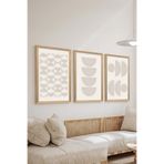 Artavessa 3 Parça Ahşap Çerçeve Görünümlü MDF Poster Tablo Seti - Set 31, 20 x 30
