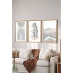 Artavessa 3 Parça Ahşap Çerçeve Görünümlü MDF Poster Tablo Seti - Set 65, 20 x 30