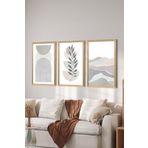 Artavessa 3 Parça Ahşap Çerçeve Görünümlü Mdf Poster Tablo Seti - Set 65