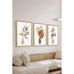 Artavessa 3 Parça Ahşap Çerçeve Görünümlü MDF Poster Tablo Seti - Set 94, 20 x 30