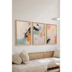 Artavessa 3 Parça Ahşap Çerçeve Görünümlü Mdf Tablo Seti ERSYCRVSZ3SET11, 15 x 20