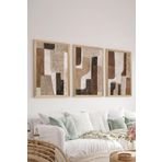 Artavessa 3 Parça Ahşap Çerçeve Görünümlü Mdf Tablo Seti - Ersycrvsz3Set12