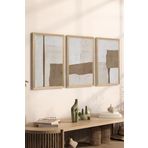 Artavessa 3 Parça Ahşap Çerçeve Görünümlü Mdf Tablo Seti ERSYCRVSZ3SET2, 20 x 30