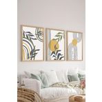 Artavessa 3 Parça Ahşap Çerçeve Görünümlü Mdf Tablo Seti ERSYCRVSZ3SET20, 20 x 30