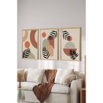 Artavessa 3 Parça Ahşap Çerçeve Görünümlü Mdf Tablo Seti ERSYCRVSZ3SET21, 20 x 30