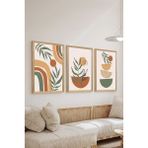 Artavessa 3 Parça Ahşap Çerçeve Görünümlü Mdf Tablo Seti - ERSYCRVSZ3SET23 - 15 x 20