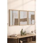 Artavessa 3 Parça Ahşap Çerçeve Görünümlü Mdf Tablo Seti - Ersycrvsz3Set2