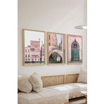Artavessa 3 Parça Ahşap Çerçeve Görünümlü Mdf Tablo Seti ERSYCRVSZ3SET3, 20 x 30