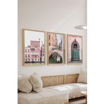Artavessa 3 Parça Ahşap Çerçeve Görünümlü Mdf Tablo Seti - Ersycrvsz3Set3