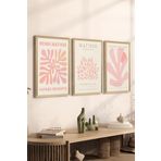 Artavessa 3 Parça Ahşap Çerçeve Görünümlü Mdf Tablo Seti ERSYCRVSZ3SET6, 15 x 20