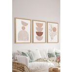 Artavessa 3 Parça Ahşap Çerçeve Görünümlü Mukavva Poster Tablo Seti Set 44, 20 x 30