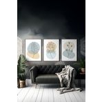 Artavessa 3 Parça Çerçeve Görünümlü Mdf Tablo Seti - ARTSYCLLCT25-1520